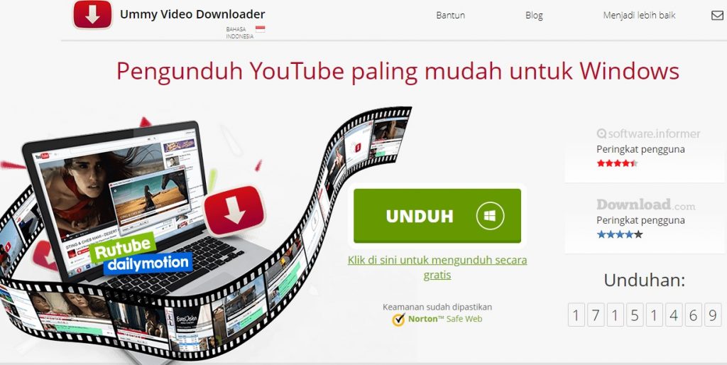 ummy video downloader tidak bisa download